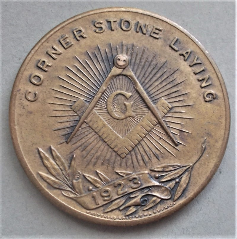 Masonic-Tokens,-Coins-And-Counter-Stamped-Pennies